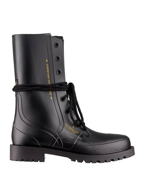 dior camp rubber ankle boot price|DIOR.